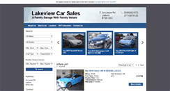Desktop Screenshot of lakeviewcarsales.co.uk
