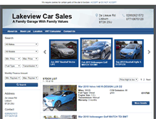 Tablet Screenshot of lakeviewcarsales.co.uk